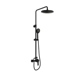Thermostatic shower set extendable Go!2 Matt Black