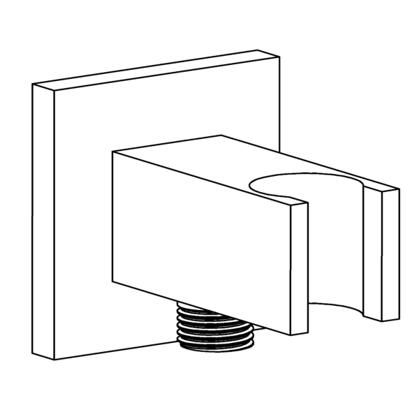 Wall hose outlet with holder - Image 2