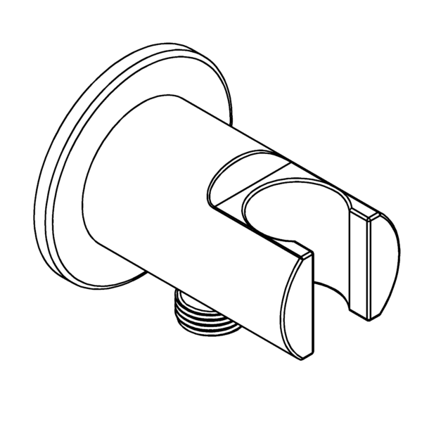 Wall hose outlet with holder - Image 2