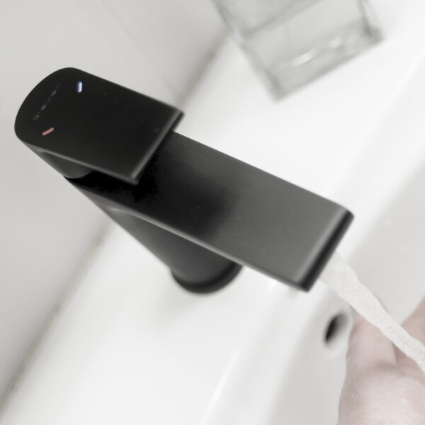 Single-lever basin mixer 105mm Agora Xtreme Matt Black EcoNature - Image 5