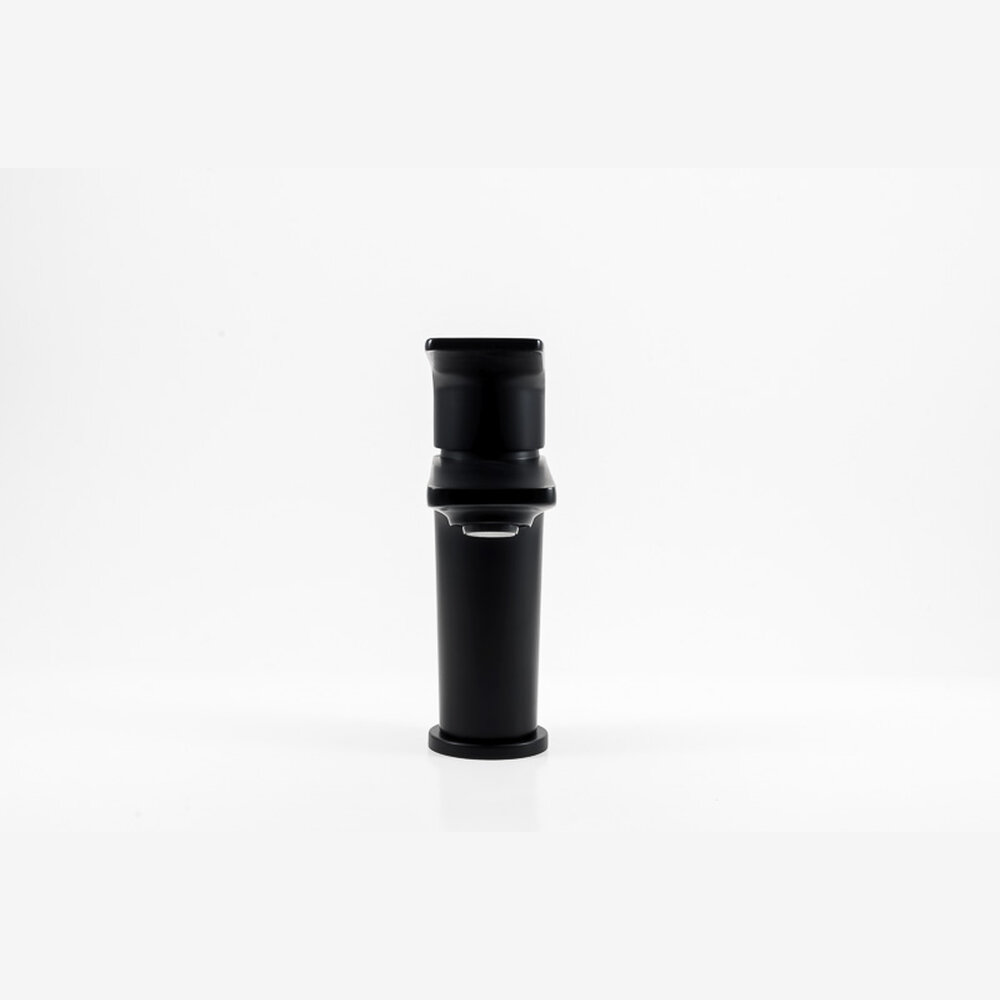 Single-lever basin mixer 105mm 5l/min Vogue Xtreme Matt Black Cold Open - Image 2