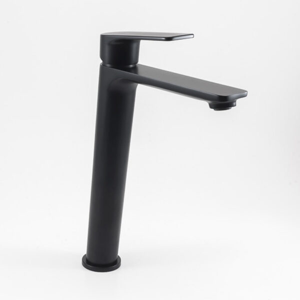 Single-lever basin mixer 245mm 5l/min Vogue Xtreme Matt Black Cold Open - Image 7