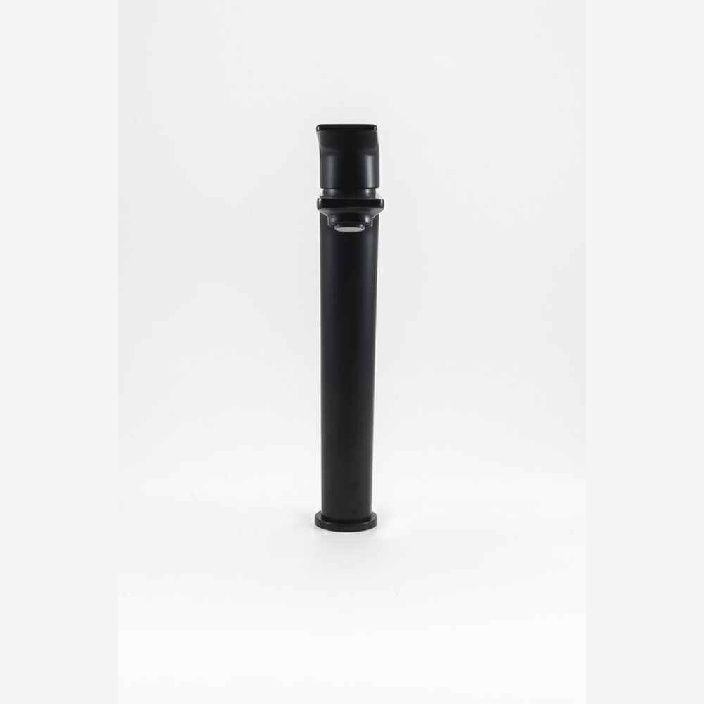 Single-lever basin mixer 245mm 5l/min Vogue Xtreme Matt Black Cold Open - Image 2