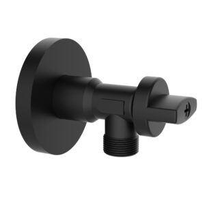 America TECH Long Angle Valve 1/2" - 3/8" 90º Black