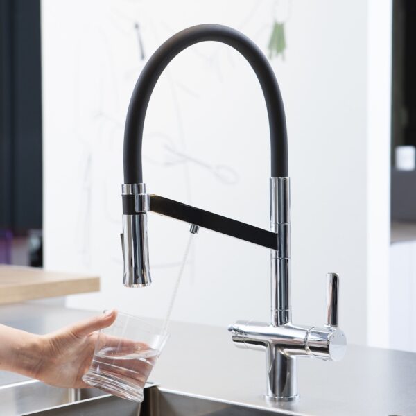 Single-lever sink mixer 165mm 3-way with 2 controls and 2 water outlets for water treatment equipment 2 Functions Chef WT 19 EcoNature Cold Open - Image 3