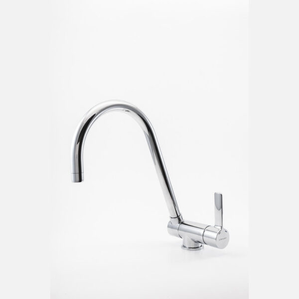 Single-lever sink mixer 225mm with shaped spout folding Round Cold Open - Image 3