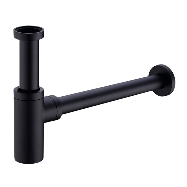Bottle trap 1 1/4" with tube Ø32mm BlackMatte