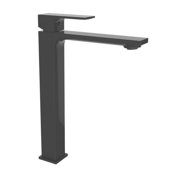 Single-lever basin mixer 250mm Saona Slim Matt Black