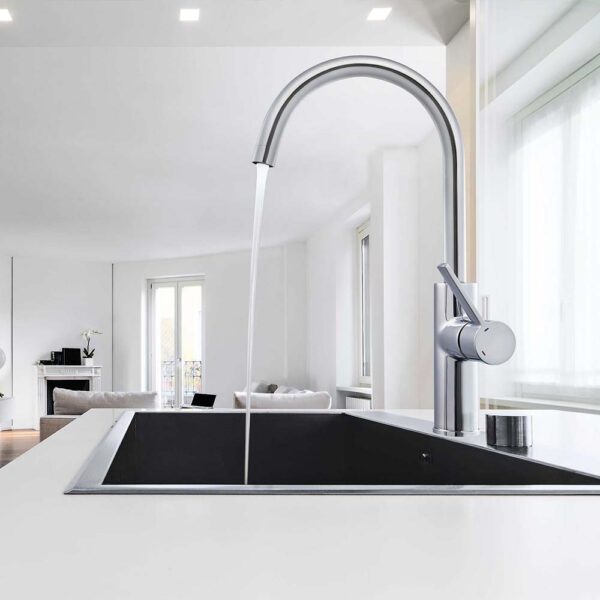 Single-lever sink mixer 330mm 5l/min Alpina Round Cold Open - Image 2
