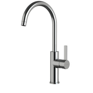 Single-lever sink mixer 330mm 5l/min Alpina Round Cold Open