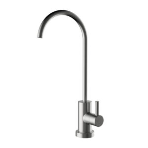 Deck mounted sink mixer 210mm 1-way with 1 control and 1 water outlet for water treatment equipment Stainless Steel