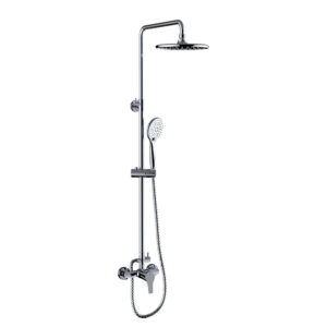 Single-lever shower set mixer with extendable bar Go!