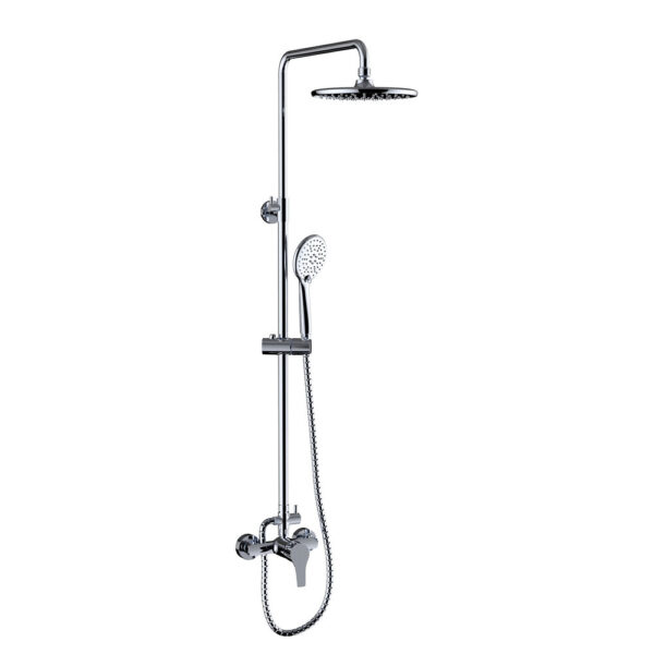 Single-lever shower set mixer with extendable bar Go!