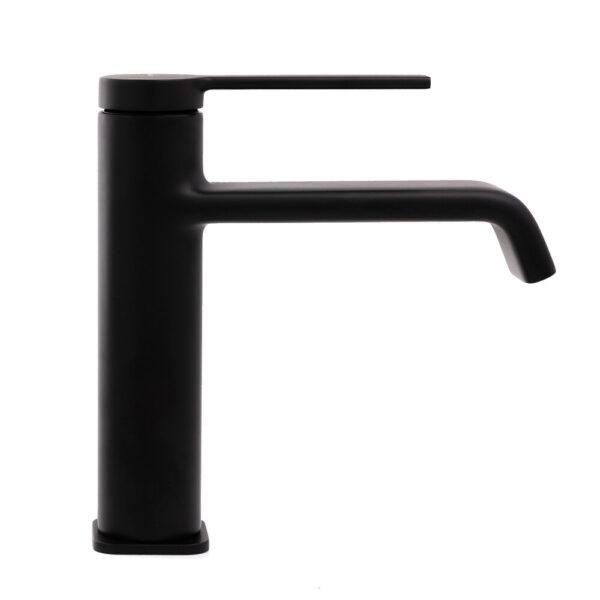 Single-lever basin mixer 105mm 6l/min Velvet I Matt Black Cascada - Image 2