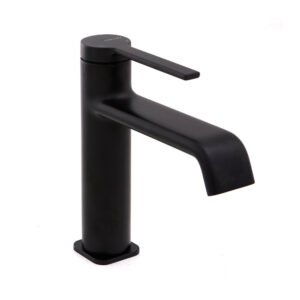 Single-lever basin mixer 105mm 6l/min Velvet I Matt Black Cascada