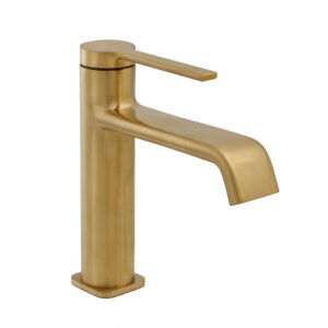 Single-lever basin mixer 105mm 6l/min Velvet I Brushed Gold