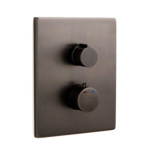 Concealed thermostatic shower mixer 2 ways Up! Urban Brushed Gunmetal
