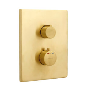 Concealed thermostatic shower mixer 2 ways Up! Urban Brushed Gold