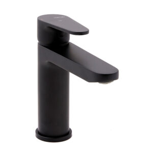 Single-lever basin mixer 110mm 5l/min Rocket Matt Black Cold Open