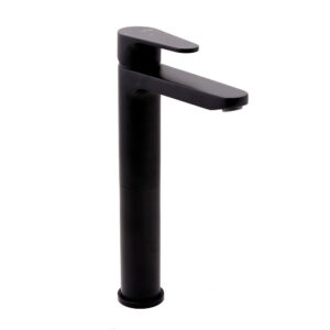 Single-lever basin mixer 235mm 5l/min Rocket Matt Black Cold Open