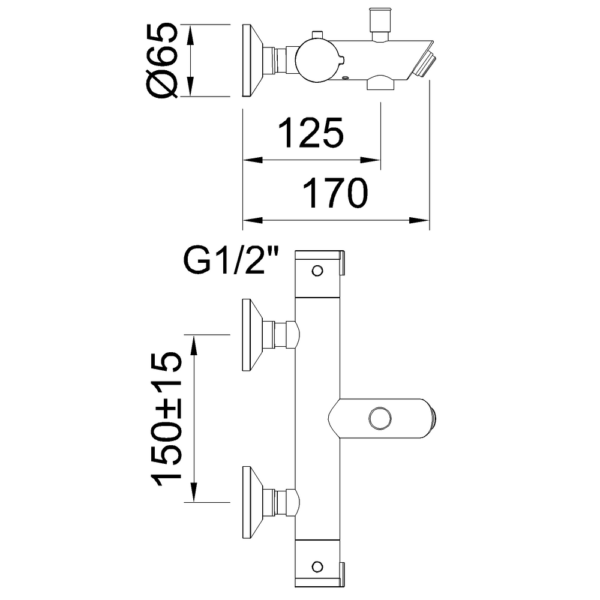 Thermostatic bath-shower Go! - Image 2